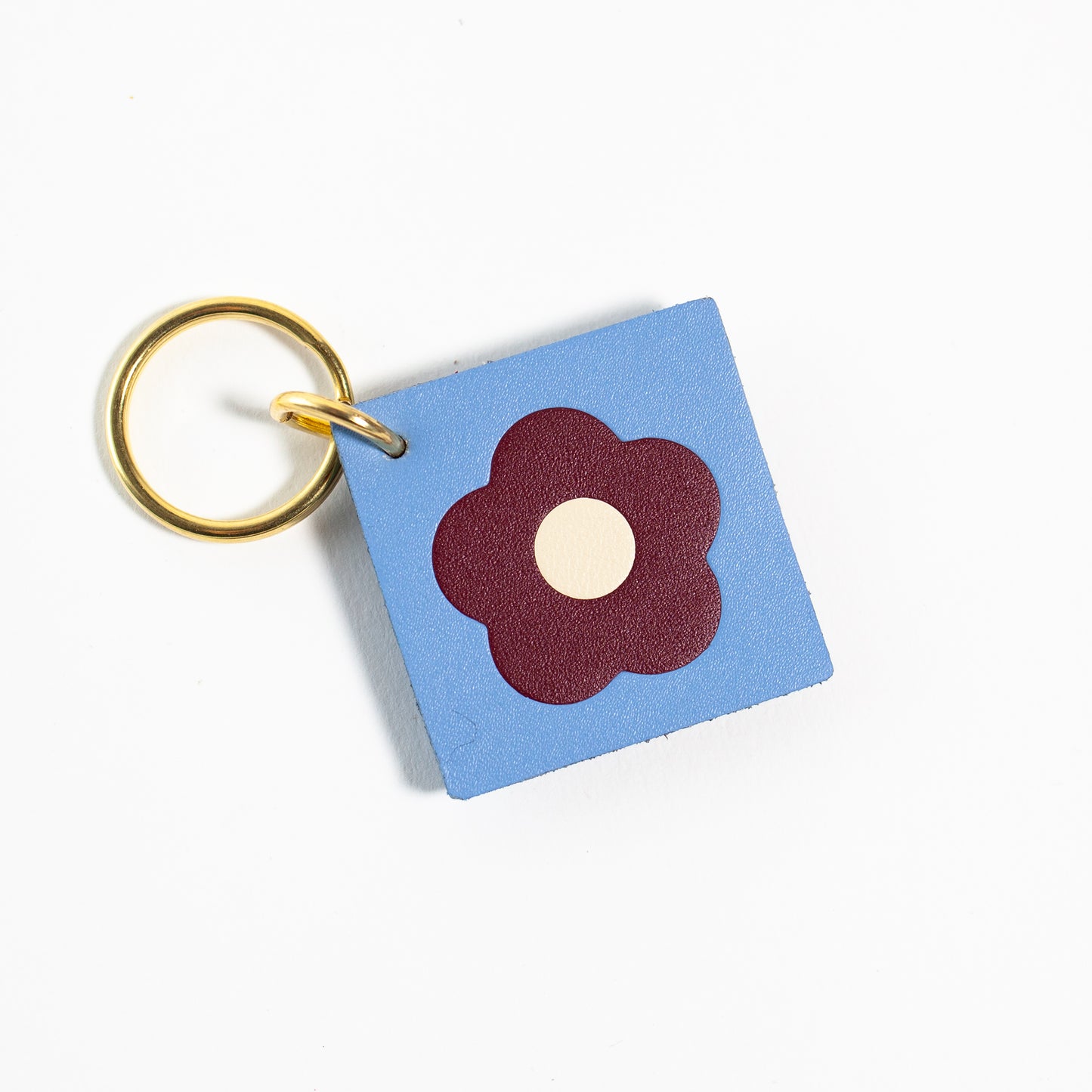 Flower Tile Key Tag