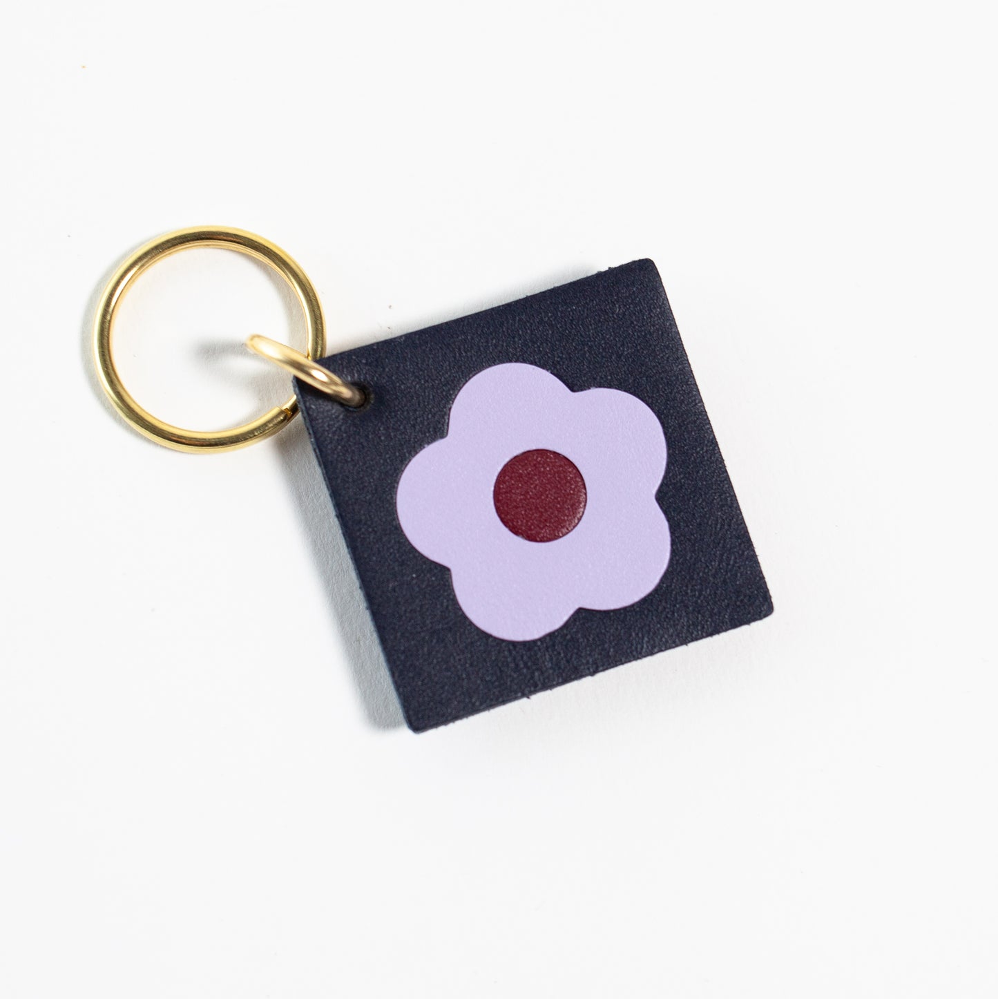 Flower Tile Key Tag