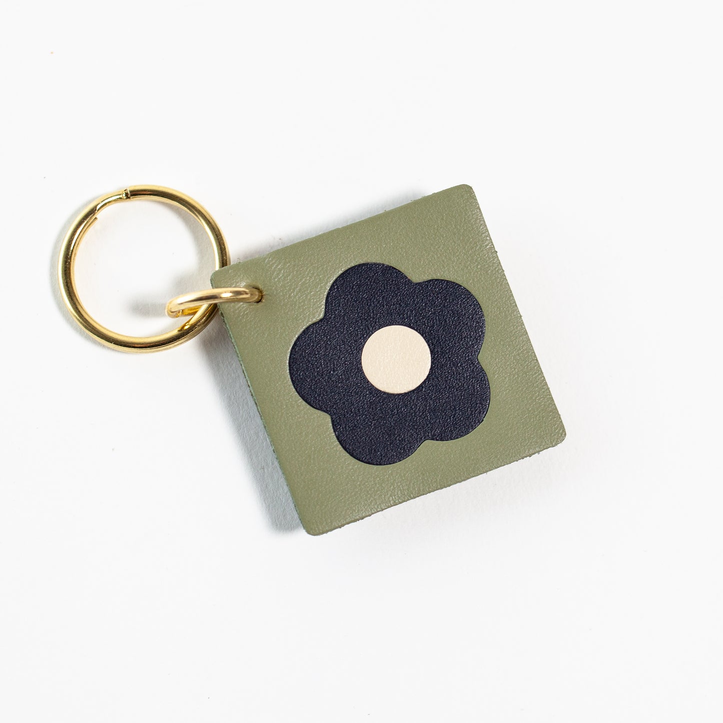 Flower Tile Key Tag