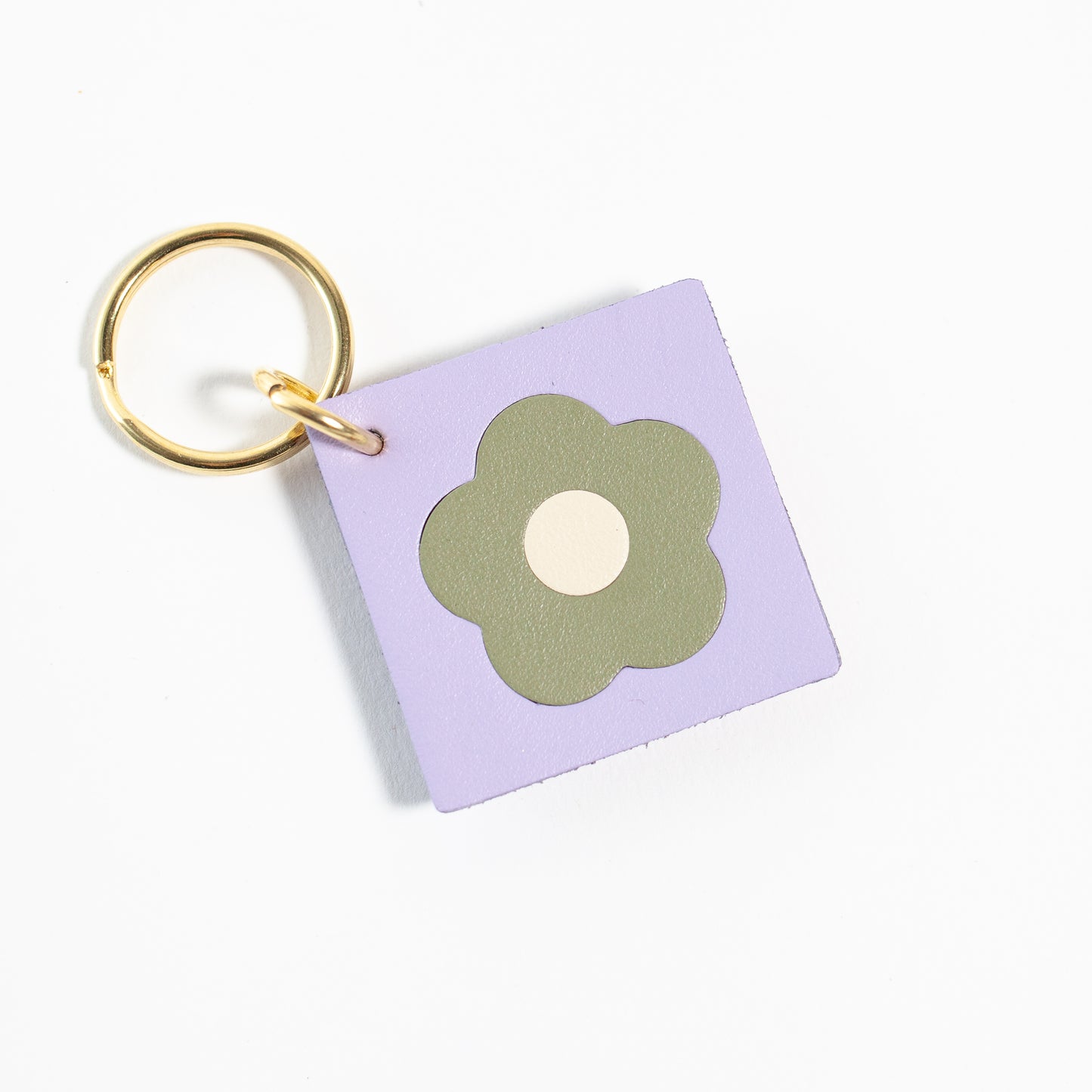 Flower Tile Key Tag