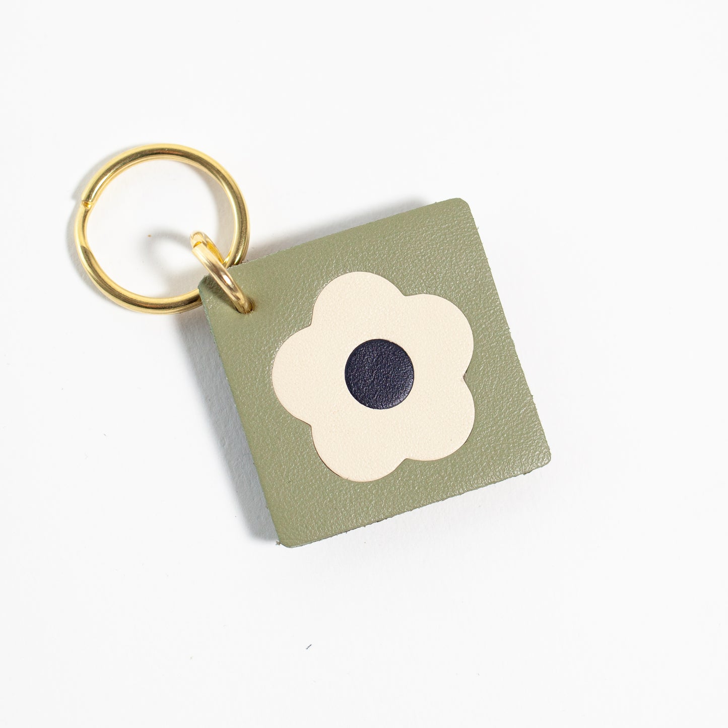 Flower Tile Key Tag