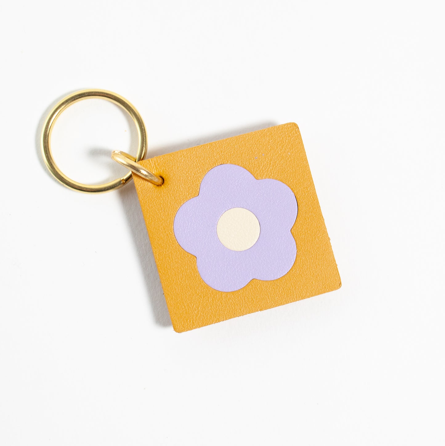 Flower Tile Key Tag