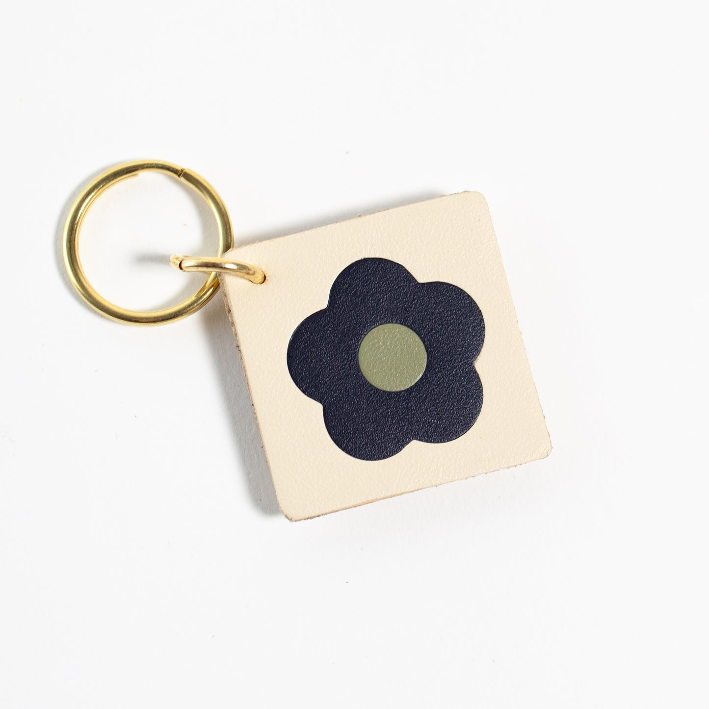 Flower Tile Key Tag