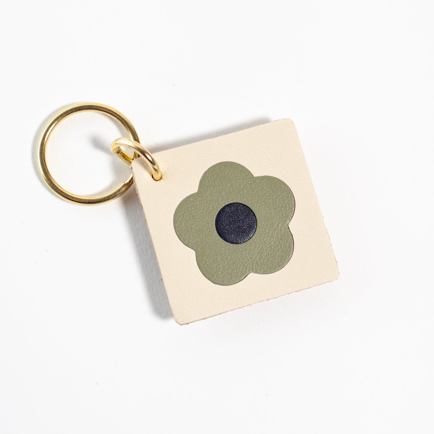 Flower Tile Key Tag