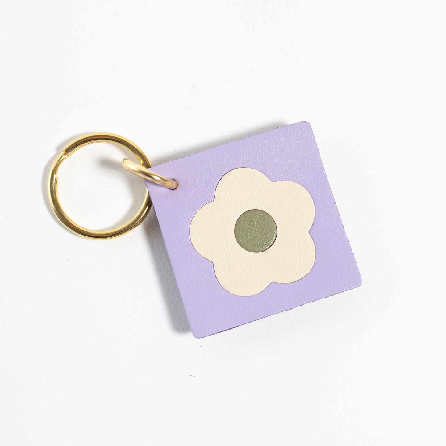 Flower Tile Key Tag