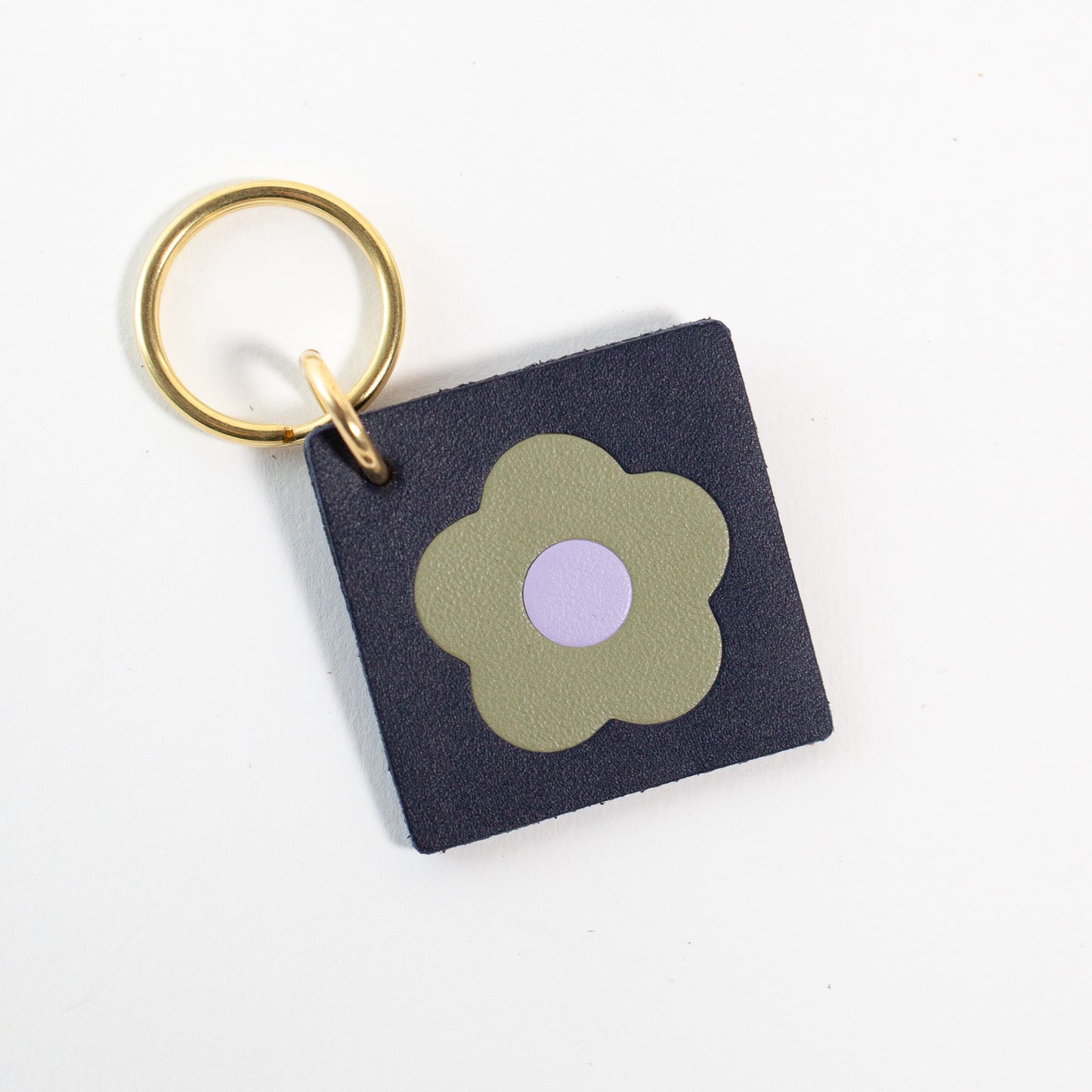 Flower Tile Key Tag