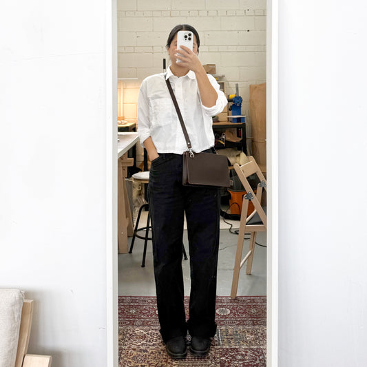 Box Bag Oblong | Dark Brown