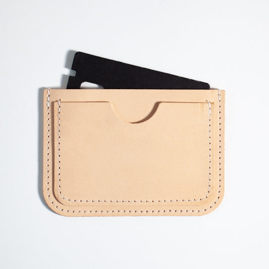 Card Case | Natural Vegetable-Tanned Leather