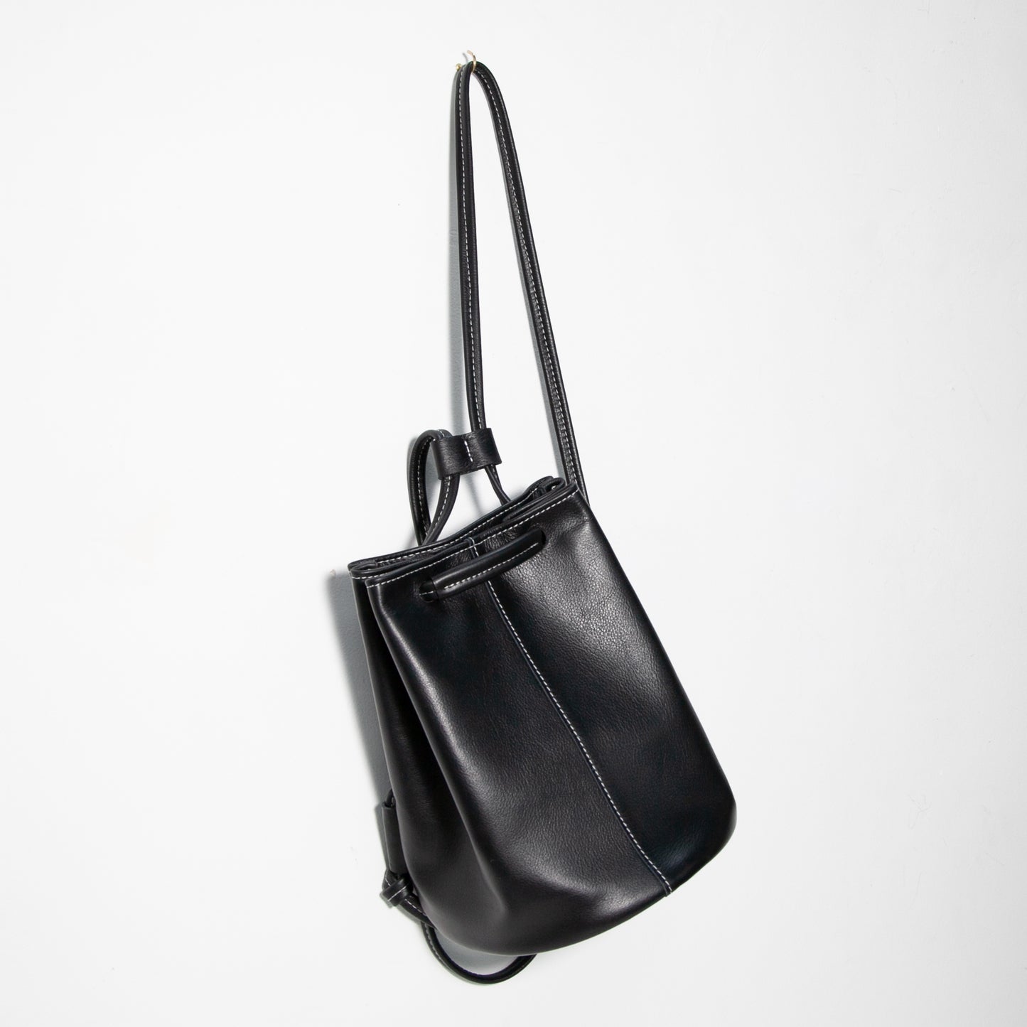 June Backpack | Black/White Stitch
