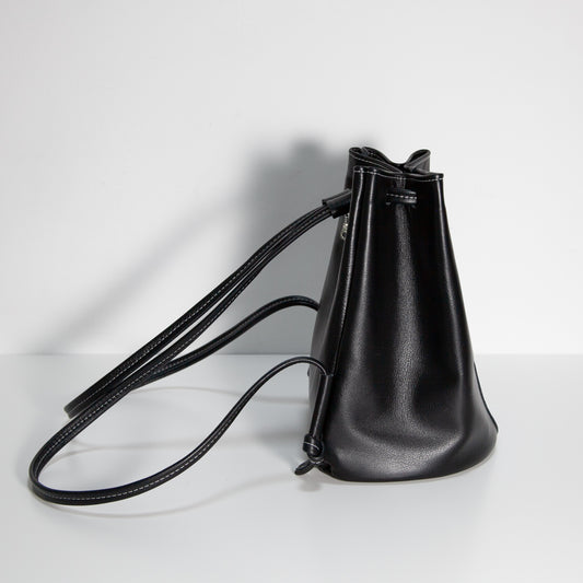 June Backpack | Black/White Stitch