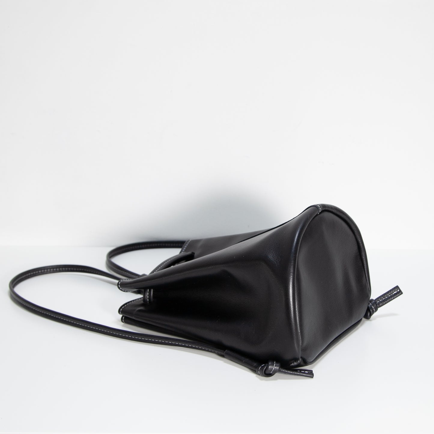 June Backpack | Black/White Stitch