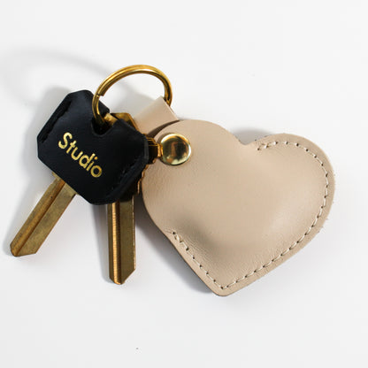 Heart Air Tag Case | Cream