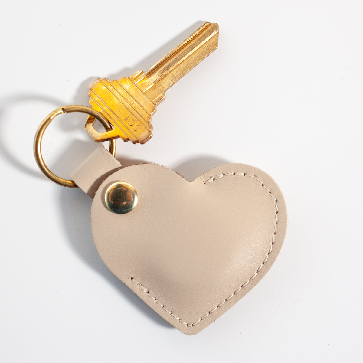 Heart Air Tag Case | Cream