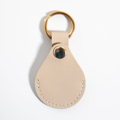 Teardrop Air Tag Case | Cream