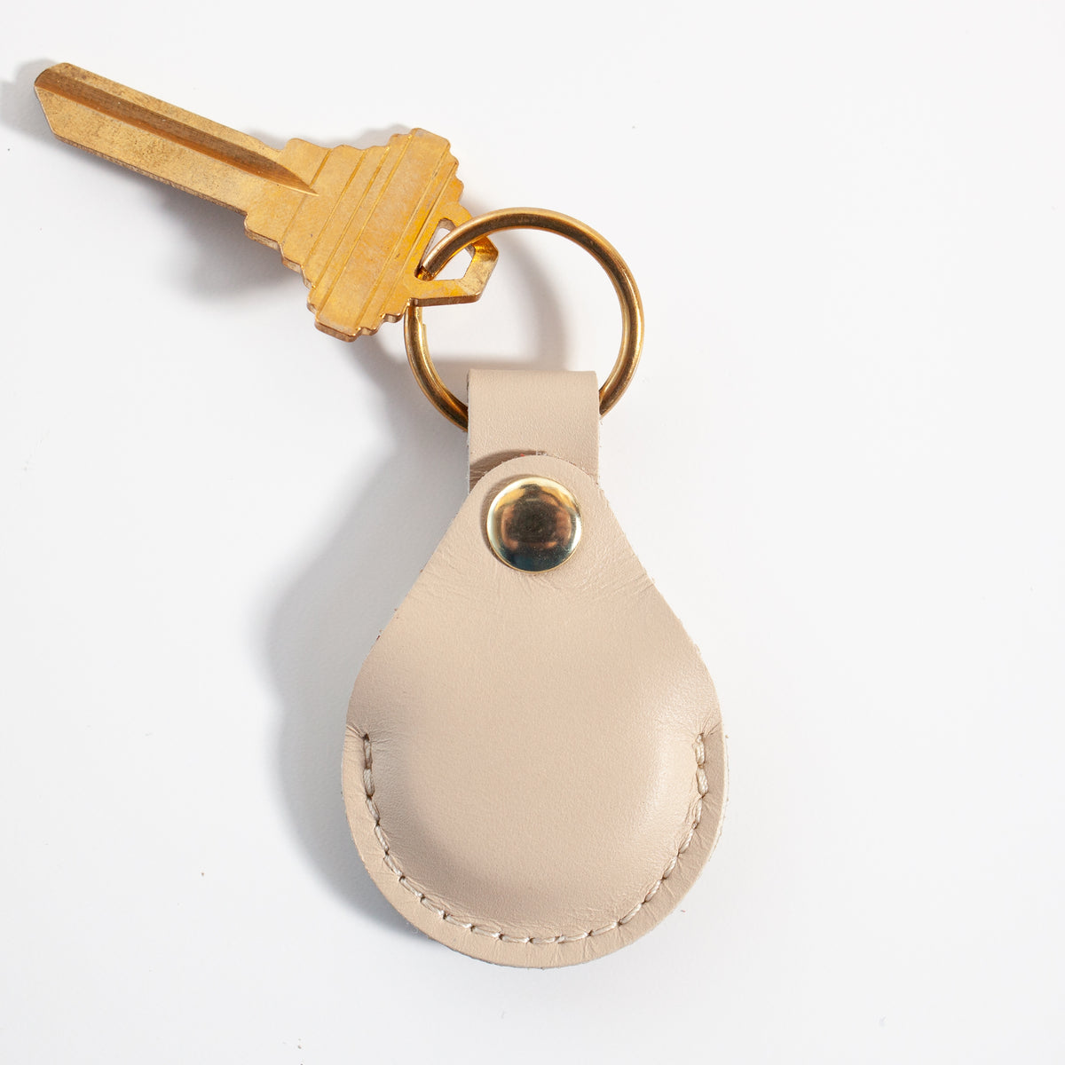 Teardrop Air Tag Case | Cream
