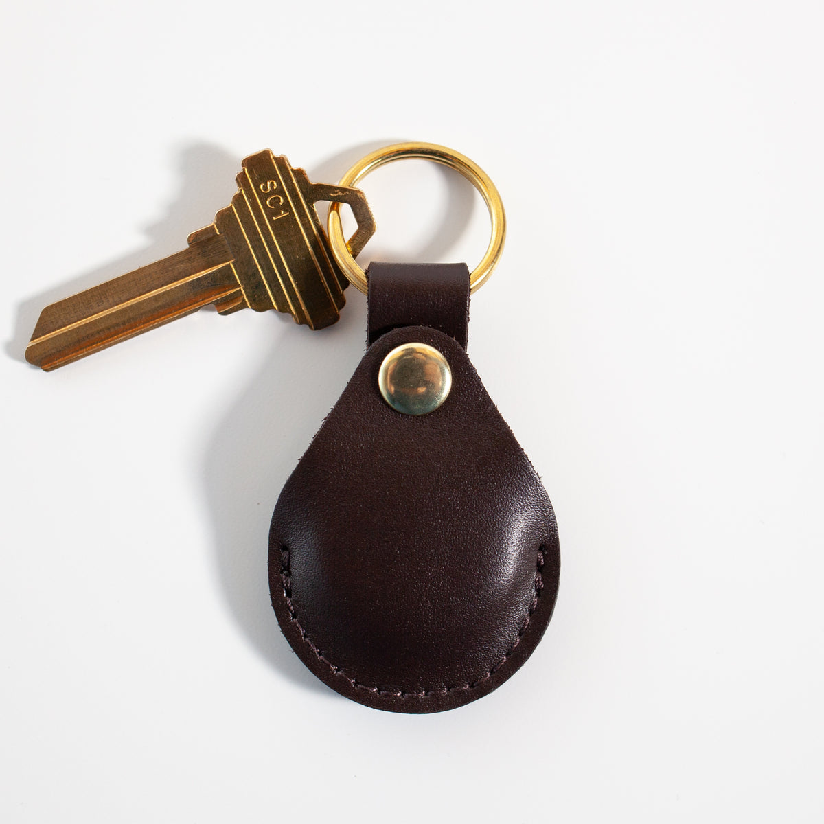 Teardrop Air Tag Case | Espresso