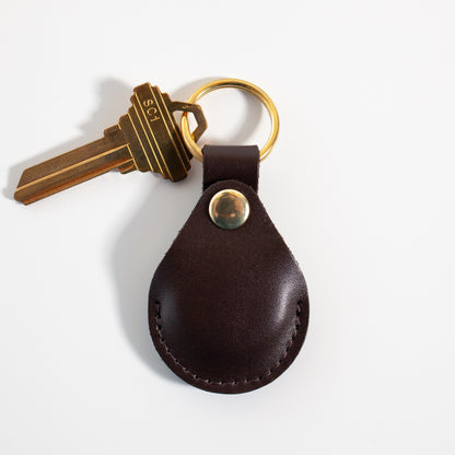 Teardrop Air Tag Case | Espresso