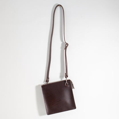 Box Crossbody Bag Square | Dark Brown