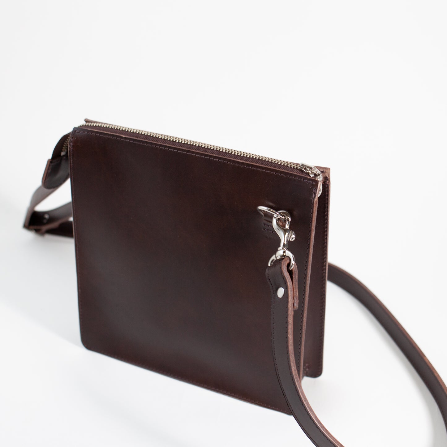 Box Crossbody Bag Square | Dark Brown