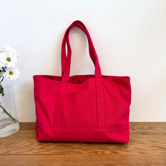 Canvas Boat Tote | Red