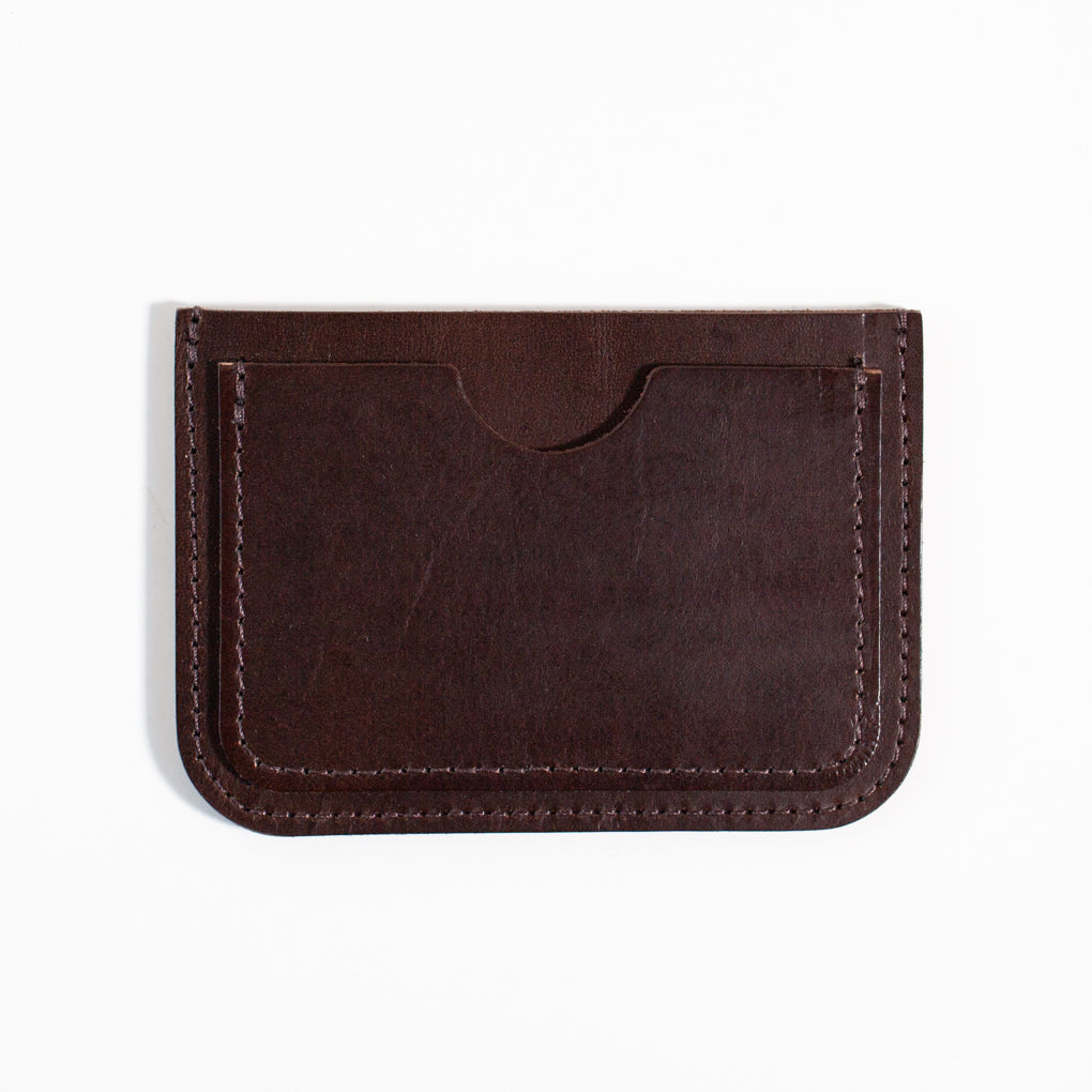 Card Case | Dark Brown Vegetable-Tanned Leather