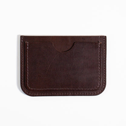 Card Case | Dark Brown Vegetable-Tanned Leather