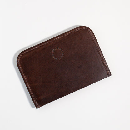 Card Case | Dark Brown Vegetable-Tanned Leather