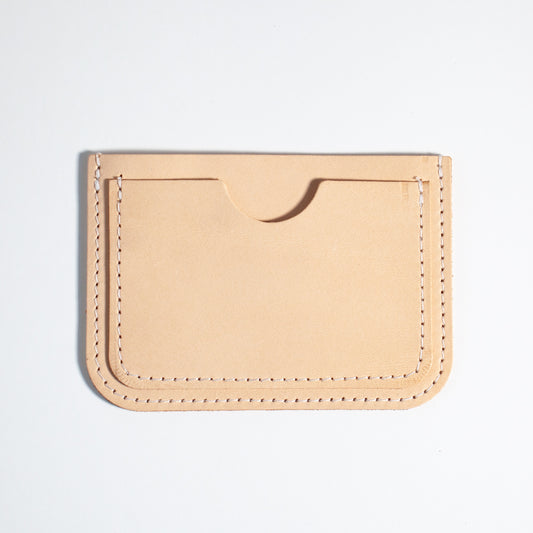 Card Case | Natural Vegetable-Tanned Leather