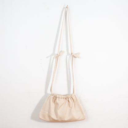 Drawstring Crossbody Bag | Khaki Twill