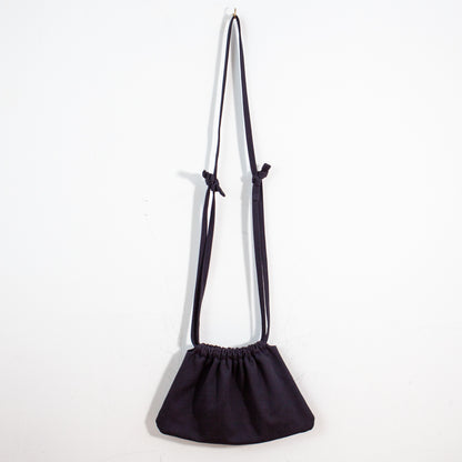 Drawstring Crossbody Bag | Midnight Twill