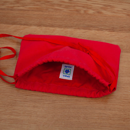 Drawstring Crossbody Bag | Red Canvas
