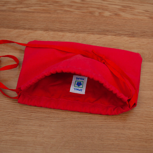 Drawstring Crossbody Bag | Red Canvas
