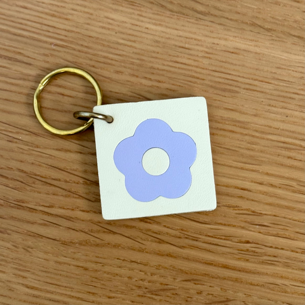Flower Tile Key Tag