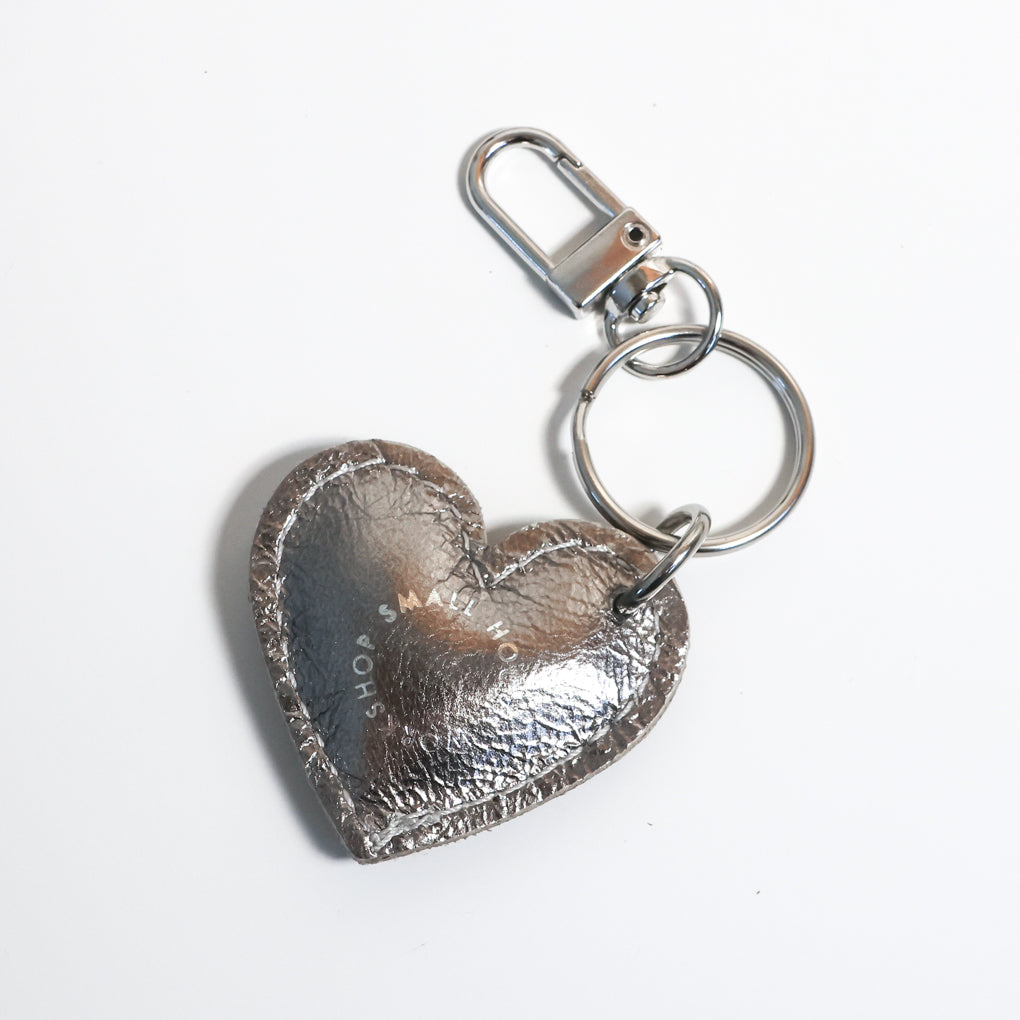 Puffy Heart Charm | Silver