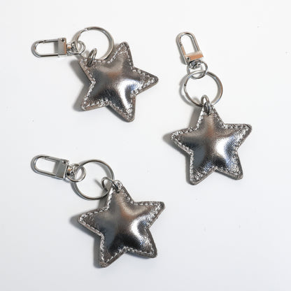 Puffy Star Charm | Silver