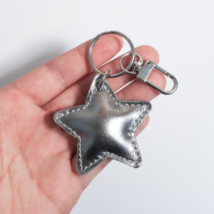 Puffy Star Charm | Silver