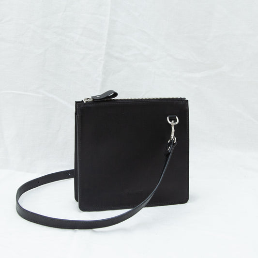 Box Crossbody Bag, Square | Black